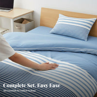Plaid Bedclothes Ensemble Gets Softer with Wash Plaid Duvet Cover Set for Adults