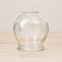 Glass Cupping Cups, Thickened Clear Glass Cupping Jars for Therapists, Acupuncturists, Home Wellness Muscle Relaxation