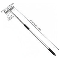 Detachable Blade Garden Hoe Multi-Functional Heavy Duty Weeding Rake Replaceable Tines Gardening Tool for Gardeners