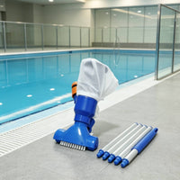 Portable Pool Vacuum Cleaner Jet-Style Pool Vacuum with Mesh Bag Slimline Manual for Above Ground Pools