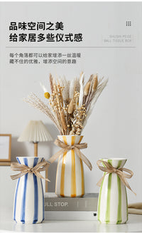 厂家直销陶瓷花瓶批发家居摆件客厅干花花瓶民宿餐厅花瓶精致