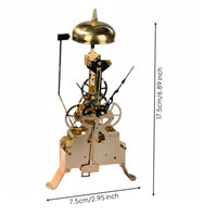 Electronic Clock Movement Vintage Type Skeleton Clock Movement Decorative Gears Timekeeping Item