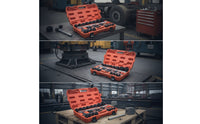 20 Pieces Heavy-Duty Socket Wrench Set Matte Black Socket Set with Case Long-Lasting Portable for Workshop