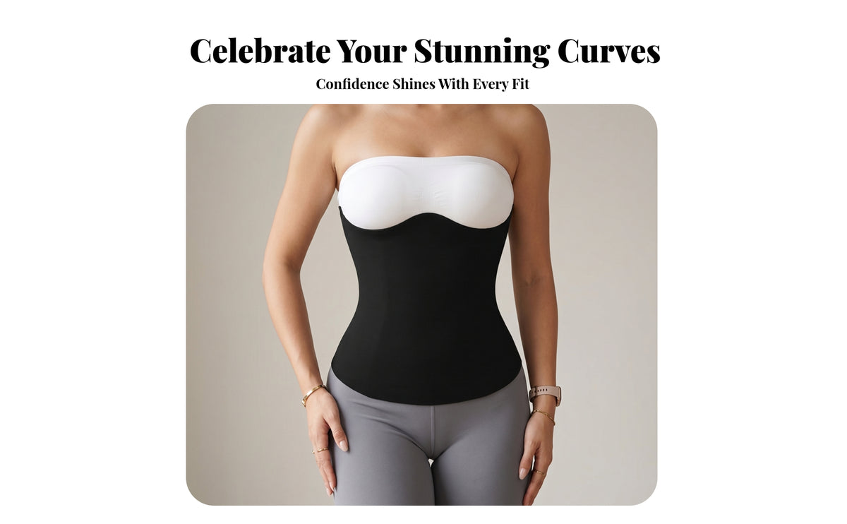 Compression Binder Strapless Waist Sleeveless Midsection Shaping Shapewear
