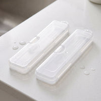 Plastic Cutlery Case for Dustproof Travel & Wall-Mounted Kitchen Storage