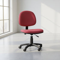 Support Armless Office Chair Height Adjustable Small Space Computer Chair Ergonomic for Students
