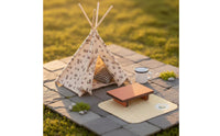 DIY Mini Teepee Kit Handmade 1:12 Scale Dollhouse Tent for Hobbyists, Collectors