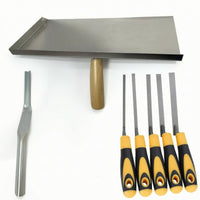 7 Pieces Caulking with Wooden Handle Narrow Grout Tool Flat for DIYers