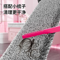 Aluminum Flat Mop with Chenille Cloth, Hands-Free, Wet and Dry Use