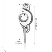 Pane Lock, Sliding Pane Lock, Curved Sash Lock, Aluminum Alloy Security Latch, kid protection, Easy Installation, for Sliding Doors and panes, Home, Office