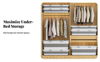 Under-Bed Rolling Bin with casters Under-Bed Rolling Drawer Lowslimline Design