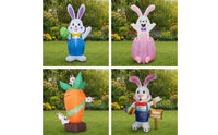 Inflatable Easter Inflatable Cartoon-Style Conejo De Pascua Inflable Freestanding Conejo Inflable Gigante Oversized for Families, Garden, Lawn, Porch