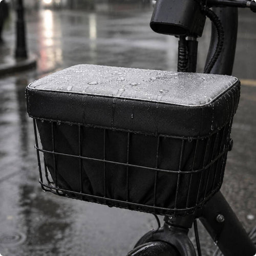 Electric Bike Basket Cover Multi-Point Fastening Cycle Basket Waterproof Cover