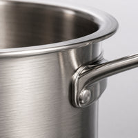 9 Pieces Stainless Steel Cookware Set Composite Bottom Cookware Set with Glass Lids Pots and Pans Polished Frying Pan
