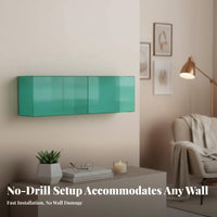 Clear Acrylic Book Ledge Space Saving Transparent Wall Cubby Multi-Purpose