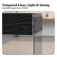 Sculptural End Table Minimalist Design Nightstand Light Luxury for Hotel, Office