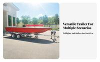 Inflatable Boat Trailer Hot Galvanized Boat Trailer Towing Equipment for Assistance Teams, Fishermen, Coastal Areas, Lakeside
