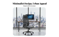 Reclining Desk Chair with Footrest Breathable Mesh ergonomic workspace Furniture