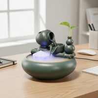 Ceramic Water Fountain Gift Idea Ceramic Water Feature Mist Effect for Office