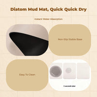 Quick-dry diatomite mat