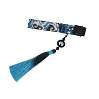 Keyboard Decorative Strap Traditional Pattern Keyboard Tassel Pendant Curved Fit Design Computer Accessory for Gaming Enthusiasts, Office