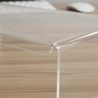 Transparent Desk Riser Multi Use Clear Acrylic Monitor Stand Space Saving