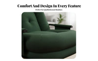Comfortable Seating Single-Person Recliner Reclining Capability Rocking Chair Ergonomic Design Indoor Furniture Modern aesthetic for Adults, Seniors, New Parents, Living Room, Balcony, Bedroom, study corner