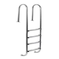304 Stainless Steel Pool Entry Ladder with Handrails, MU Style, Embedded