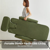 Multifunctional Foldable Floor Chair Converts to Bed Adjustable Floor Lounger Space Saving Lounge Seating Multi-Angle Adjustment for Students, Young Professionals, Bedroom, Bay Window, Dorm Room, Home Paleice