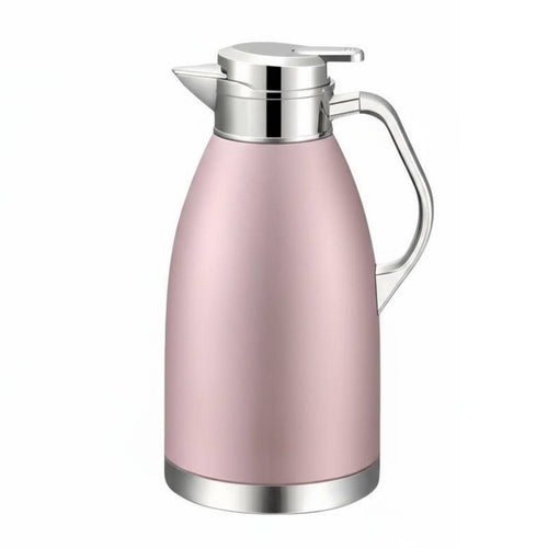 Stainless Steel Thermal Carafe Jug Double-Walled Hot Water Dispenser Pot Anti-Scald Thermal Carafe for Home