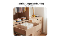 3 Pieces Underwear Compartment Box Set cleanable Drawer Organizer Foldable