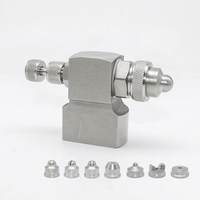 Stainless Steel Gas Cooling Atomization Nozzle, Industrial Facility Dust Remove  #variant:Top Entry Nozzle