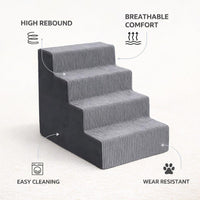Pet Sofa Bed Access, Dog Small Dogs, Washable Steps, High Density Foam Pet Ramp, Gentle Slope Dog St - Image 6