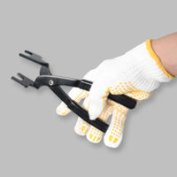 Petrol Line Disconnect Pliers Black Metal Petrol Line Disconnect Tool Non-Slip Handle Forked Jaw Pliers