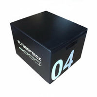 4 Pieces 4-Piece Soft bound Box Set Stable Non-Tip Construction Stackable Foam Plyo Box Easy to Clean Cover Built-in Handles