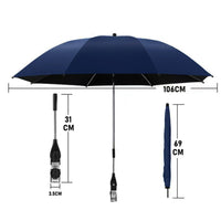 New Portable Camping Beach Chair Umbrella Detachable Folding Chair Clamp Umbrella Fishing Chair Outdoor Sunscreen Umbrella