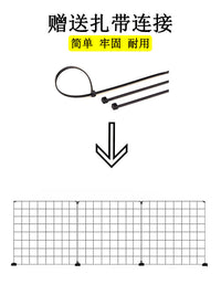 家用拦狗栅栏室内围栏免打孔小型犬柯基隔离栏杆隔断铁网猫咪挡板