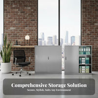 Lowoutsideline Steel Cabinet Lockable Metal Lockertype Cabinet Rustproof Long-Lasting for Office Workers, Bedroom, Garage
