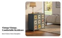 9-Drawer chest of drawers timeless design Chest of Drawers Vintage Design Multi-Functional for Homeowners, Entryway