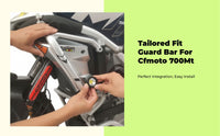Engine Guard Shield Bar for CFMOTO 700MT, Steel Frame