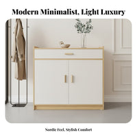 Sideboard Buffet Cabinet Large Storage Capacity Dining Room Buffet Cabinet Multifunctional Modern Credenza with Hutch for Homeowners, Entryway, Office
