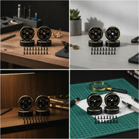 2 Pieces RC Crawler Weights with Screws Black Electroplated Brass Wheel Weights Hardware Anti-Rollover Bolt-on for Trail Tuning