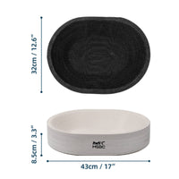 Less Mess Design Cardboard Cat Scratcher Bed Sturdy Construction Corrugated Cat Scratching Bowl Protects Furniture Corrugated Lounge Bed Recyclable Material