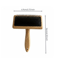 Beech Pet Brush Easy Grooming Wooden Peg Brush Skin Safe