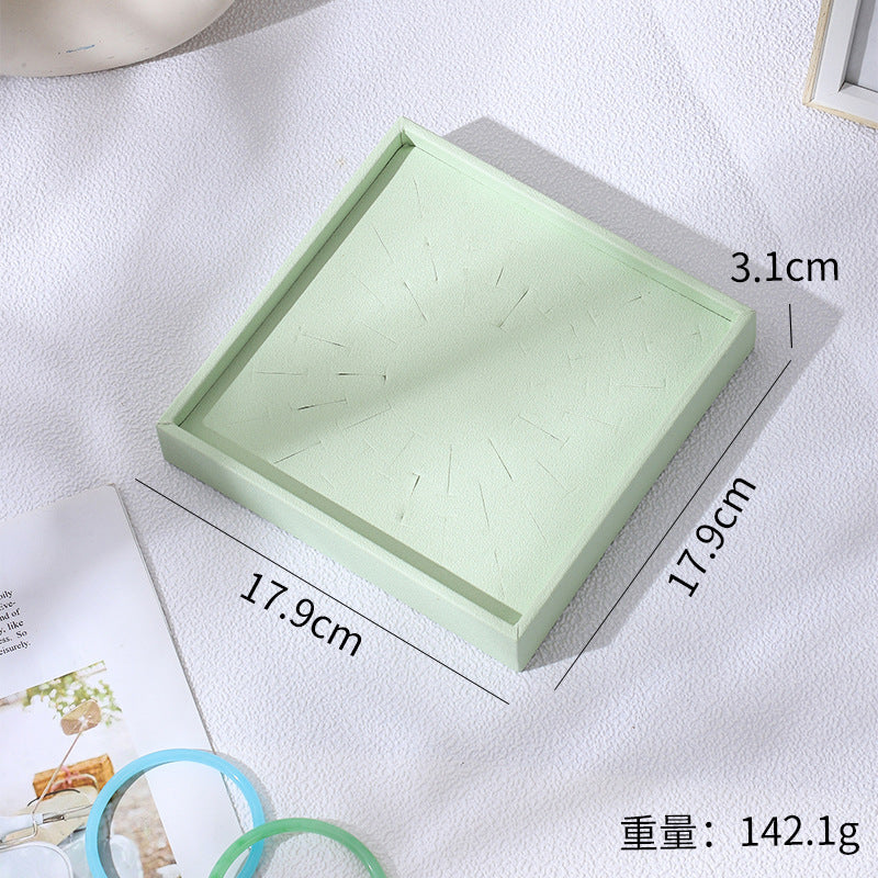 Green / Square Ring Tray