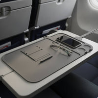 Tray Mat with Phone Stand Low-Profile Silicone Tray Mat Molded for Airplane
