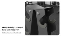 Space Saving V-Shaped Dumbbell Rack Heavy-Duty Vertical Dumbbell Stand Stable and Secure Complimentary Weight Organizer Non-Slip Feet for Home Gym