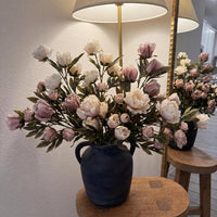Artificial Vintage Peony Bouquet with Tea Rose