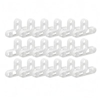 100 Pieces White Translucent T-Shaped Tile Spacer Cross-Style T Shaped Tile Spacer Straight Grout Lines Building Supply Easy to Remove for Floor Tiling