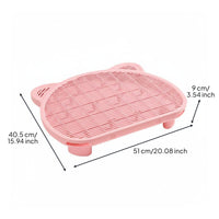 Cat Litter Catcher Mat Easy to Clean Toilet Area Mat Pet Supply for Washroom